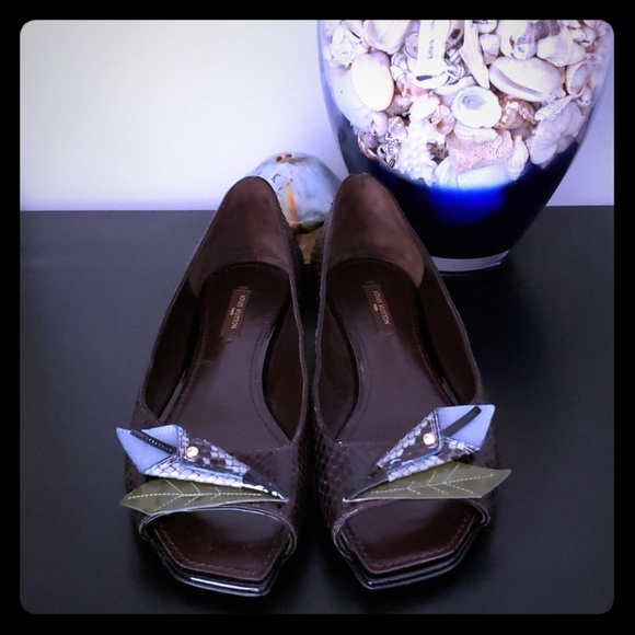 Vintage Louis Vuitton Flats Shoes Women Size 37 - Picture 1 of 8